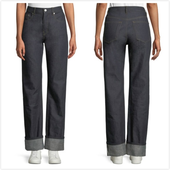 helmut lang turn up jeans